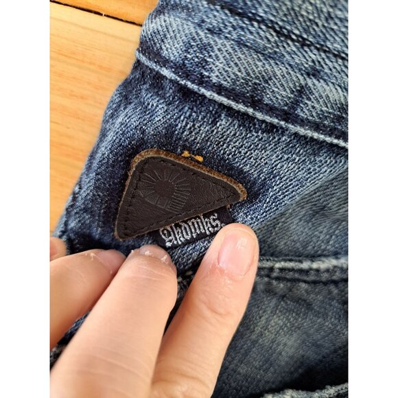 Vtg 90's Akademiks Denim Jeans Rhinestone Embellished Pockets Baggy Men's 44 - Picture 10 of 15